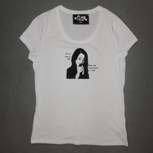 Lana “life is beautiful, but you don’t have a clue” baby tee