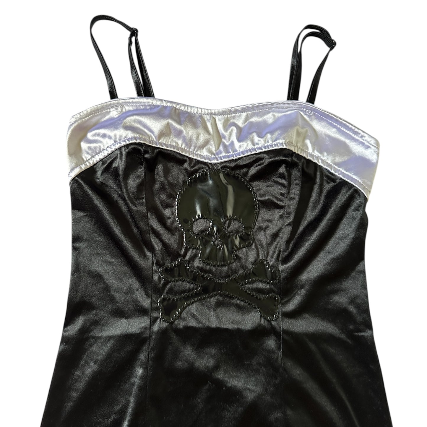1/1 pvc skull mini dress