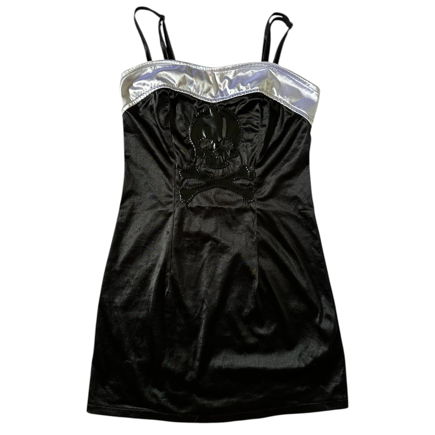 1/1 pvc skull mini dress