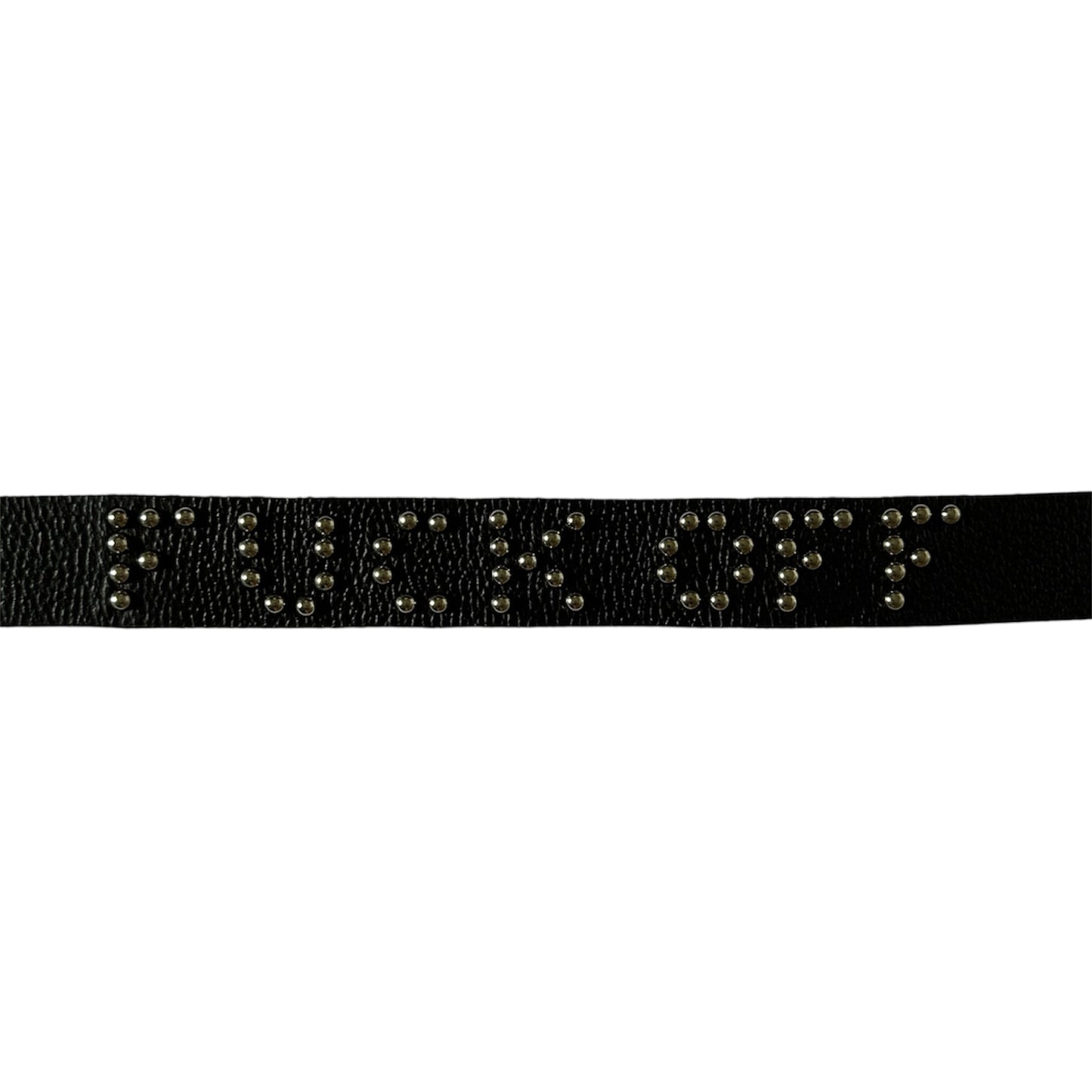 F*CK OFF studded belt