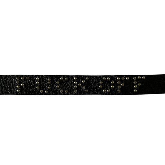 F*CK OFF studded belt