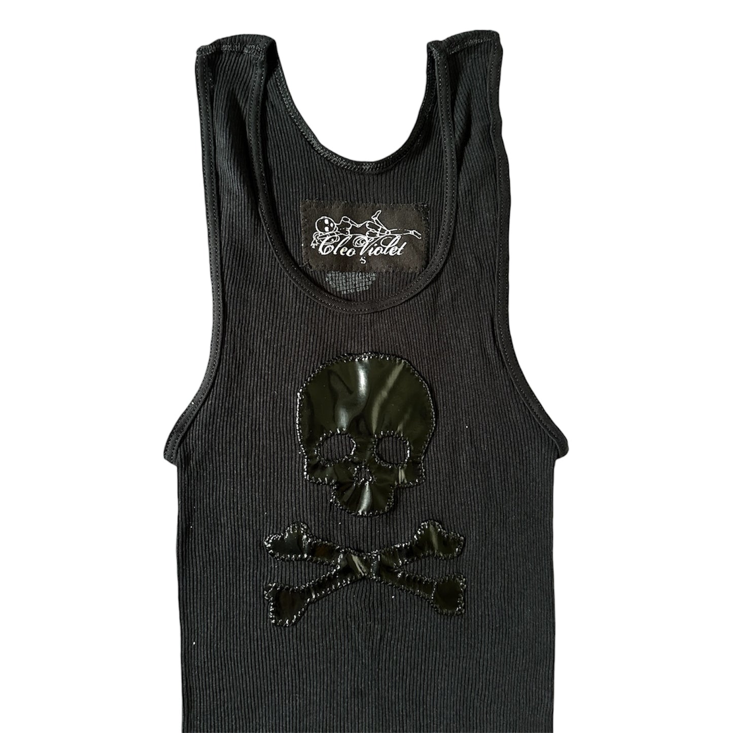 black pvc skull tank
