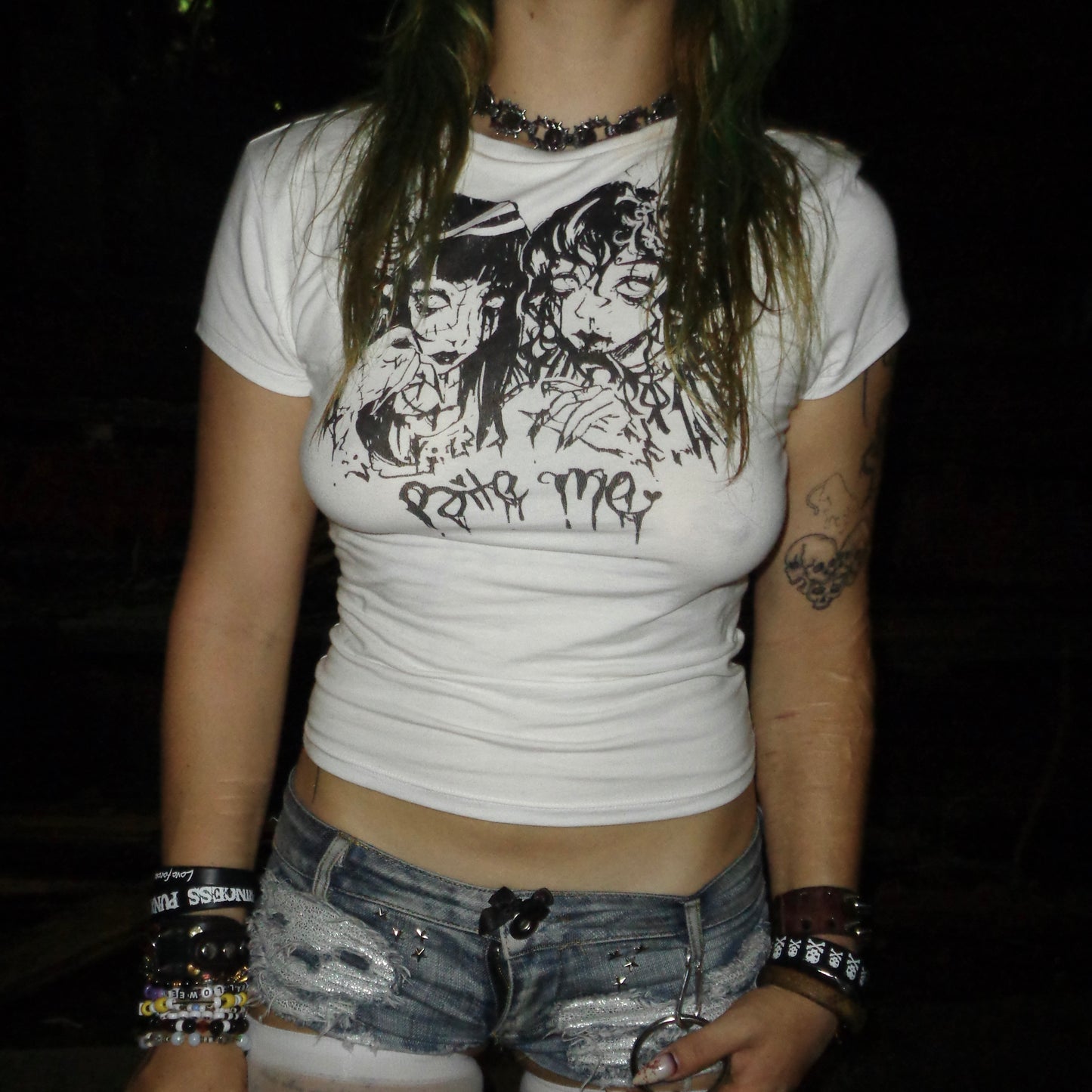 cleo violet x lover lining zombie girl baby tee