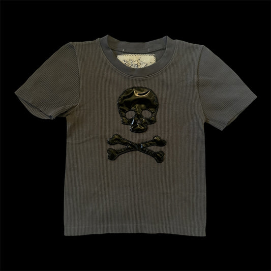 1/1 pvc skull baby tee