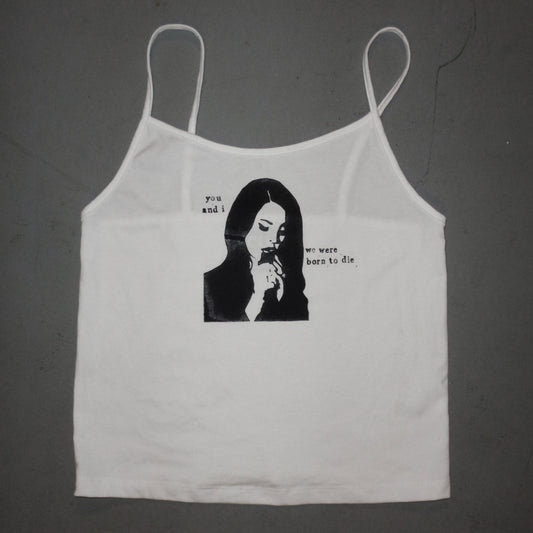 Lana “you and i, we were born to die” tank