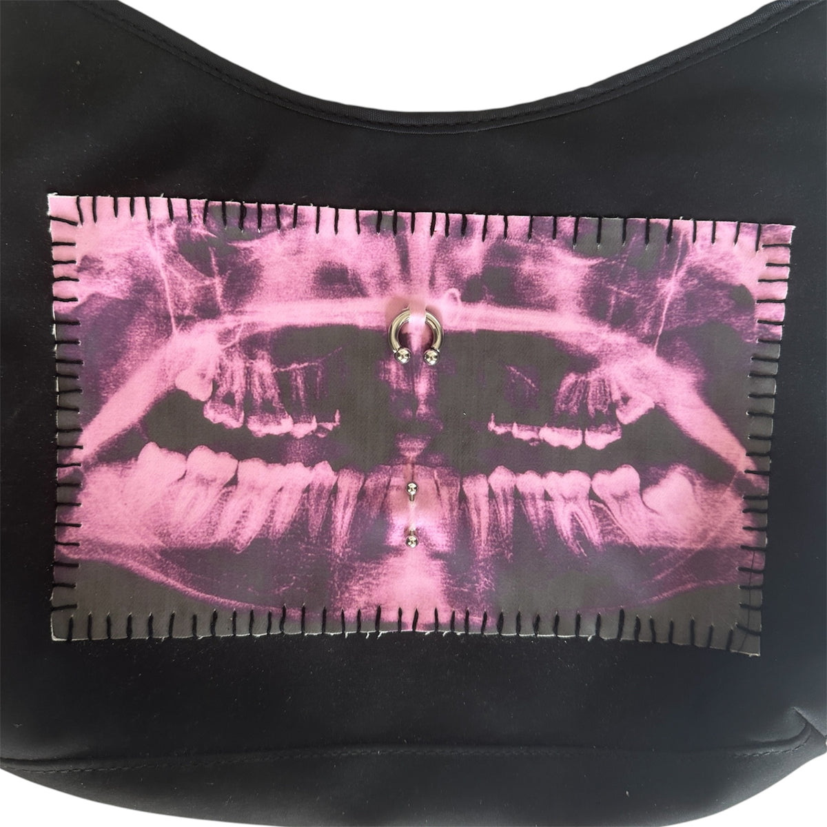 teeth x-ray purse - pink