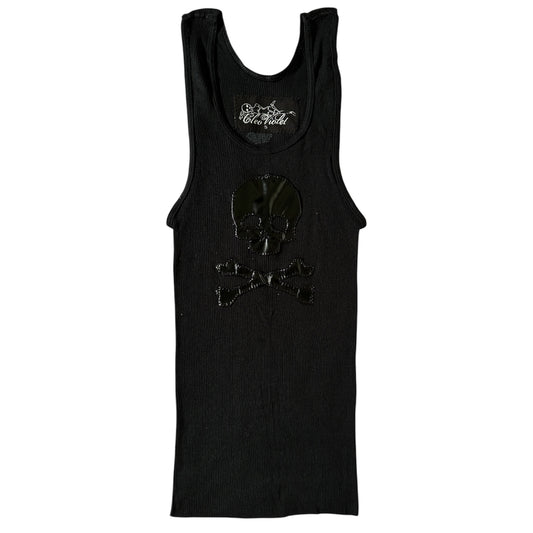 black pvc skull tank