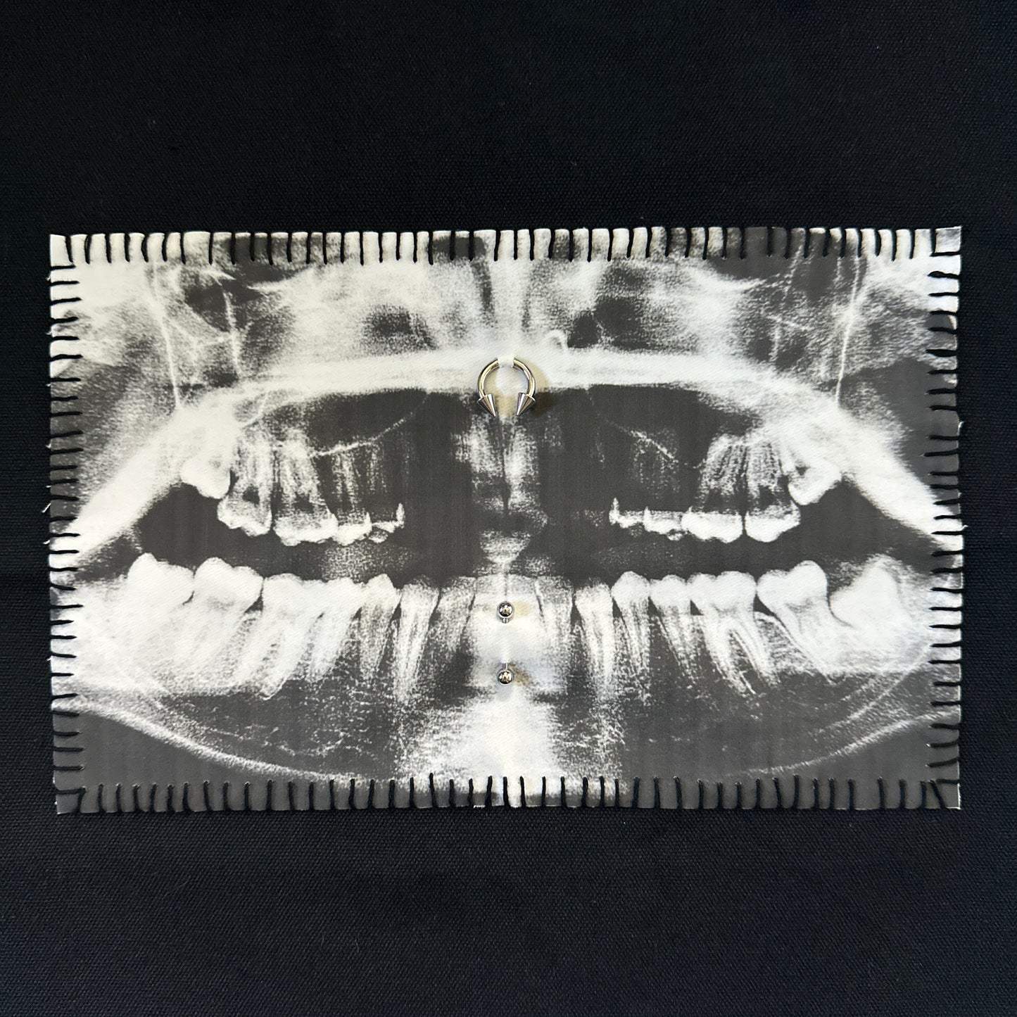 teeth x-ray tote bag