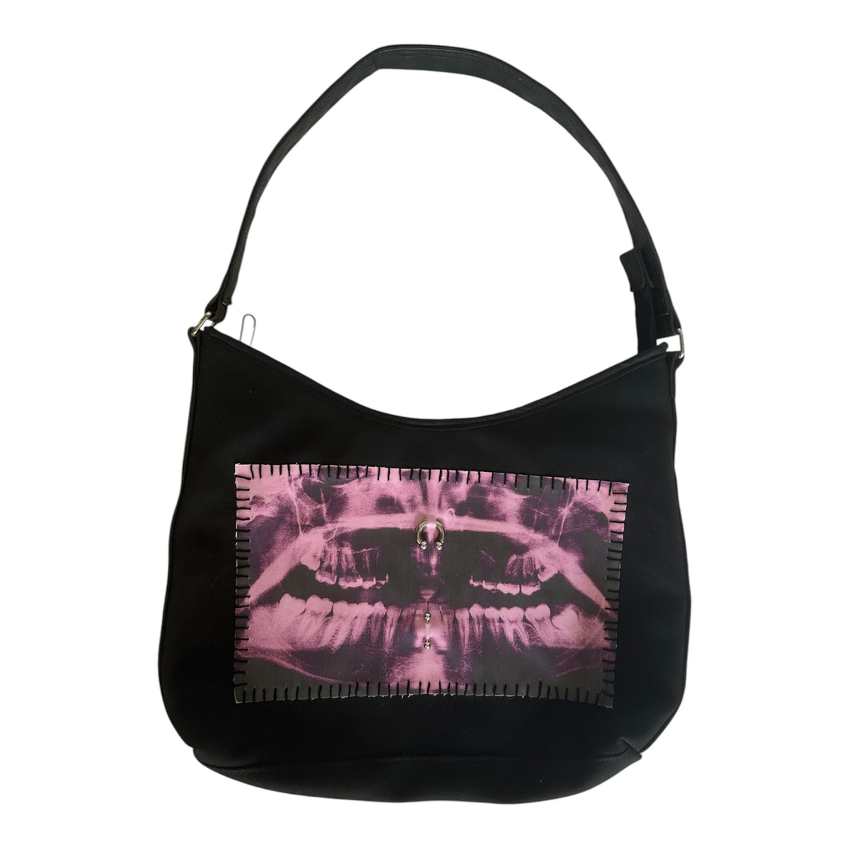 teeth x-ray purse - pink