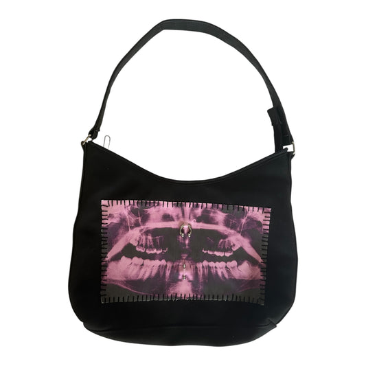teeth x-ray purse - pink