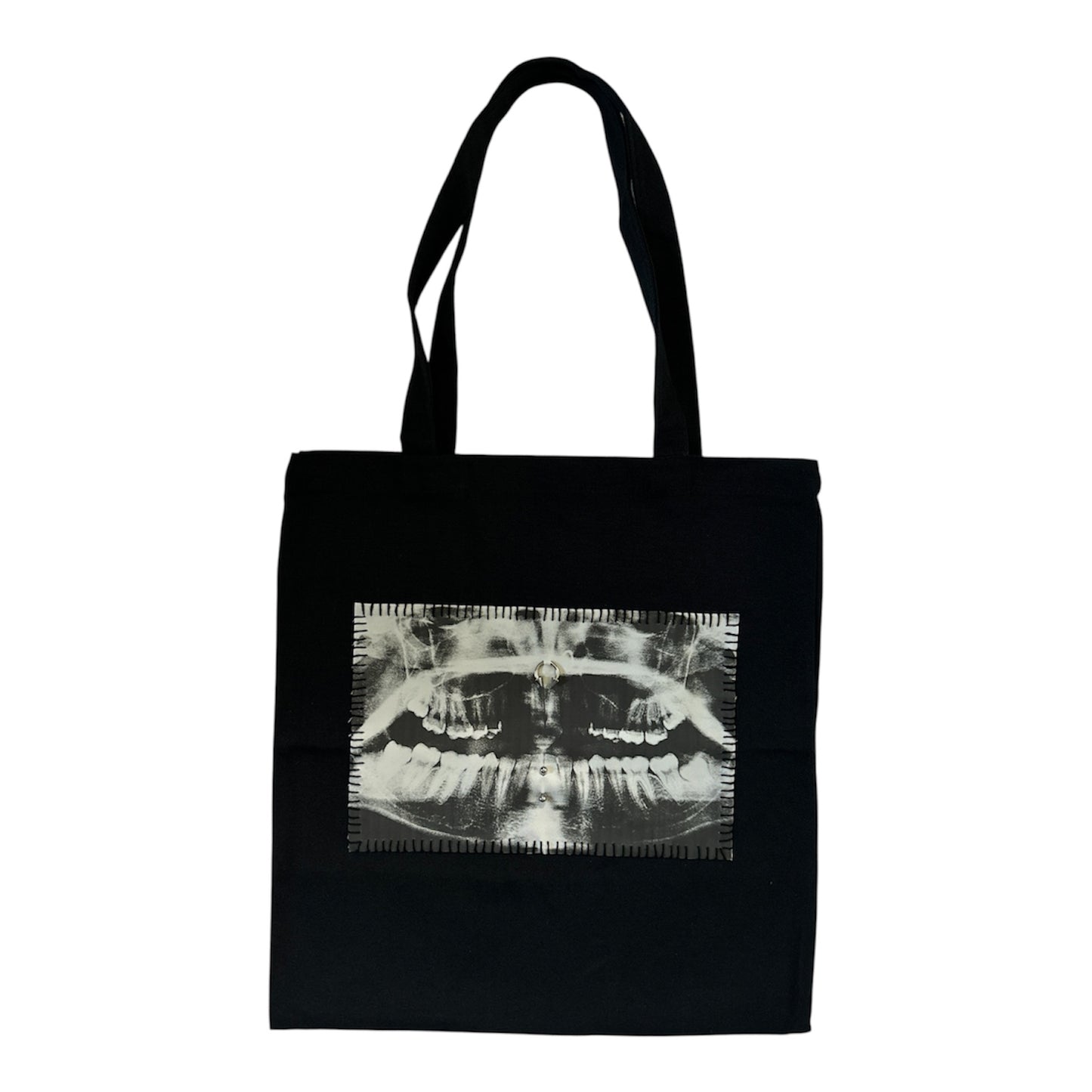 teeth x-ray tote bag