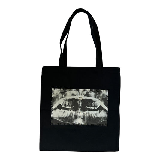 teeth x-ray tote bag
