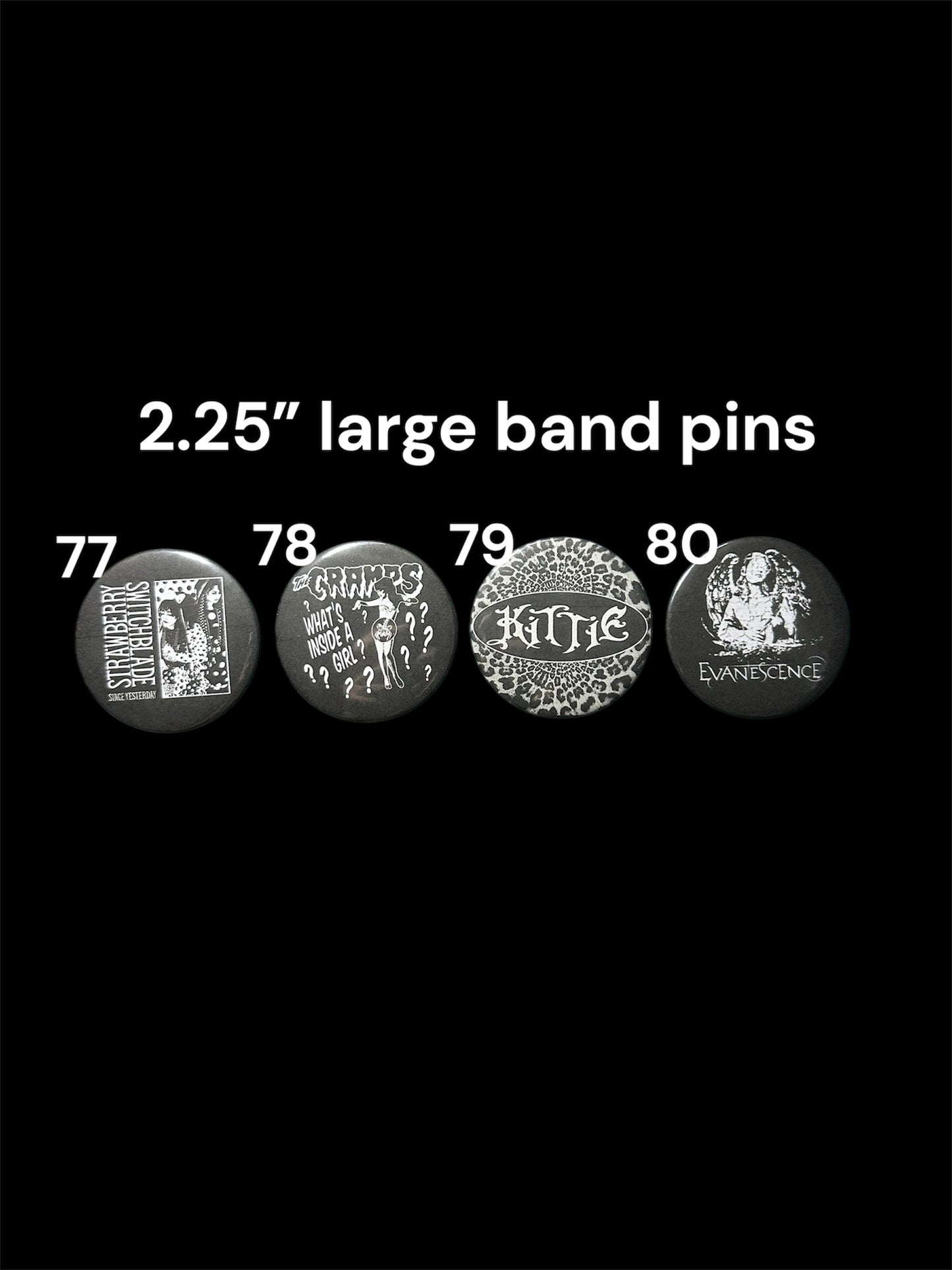 Band Pins 1.25” and 2.25”