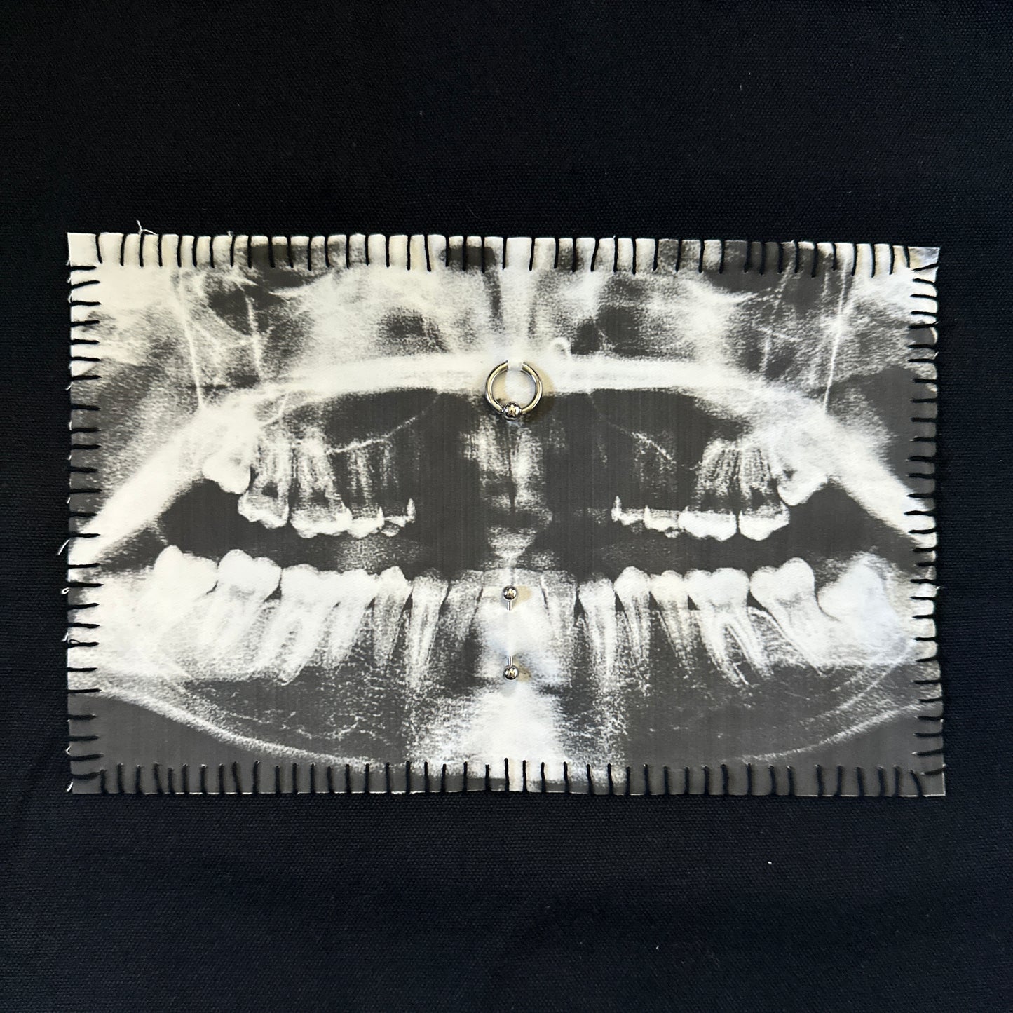 teeth x-ray tote bag