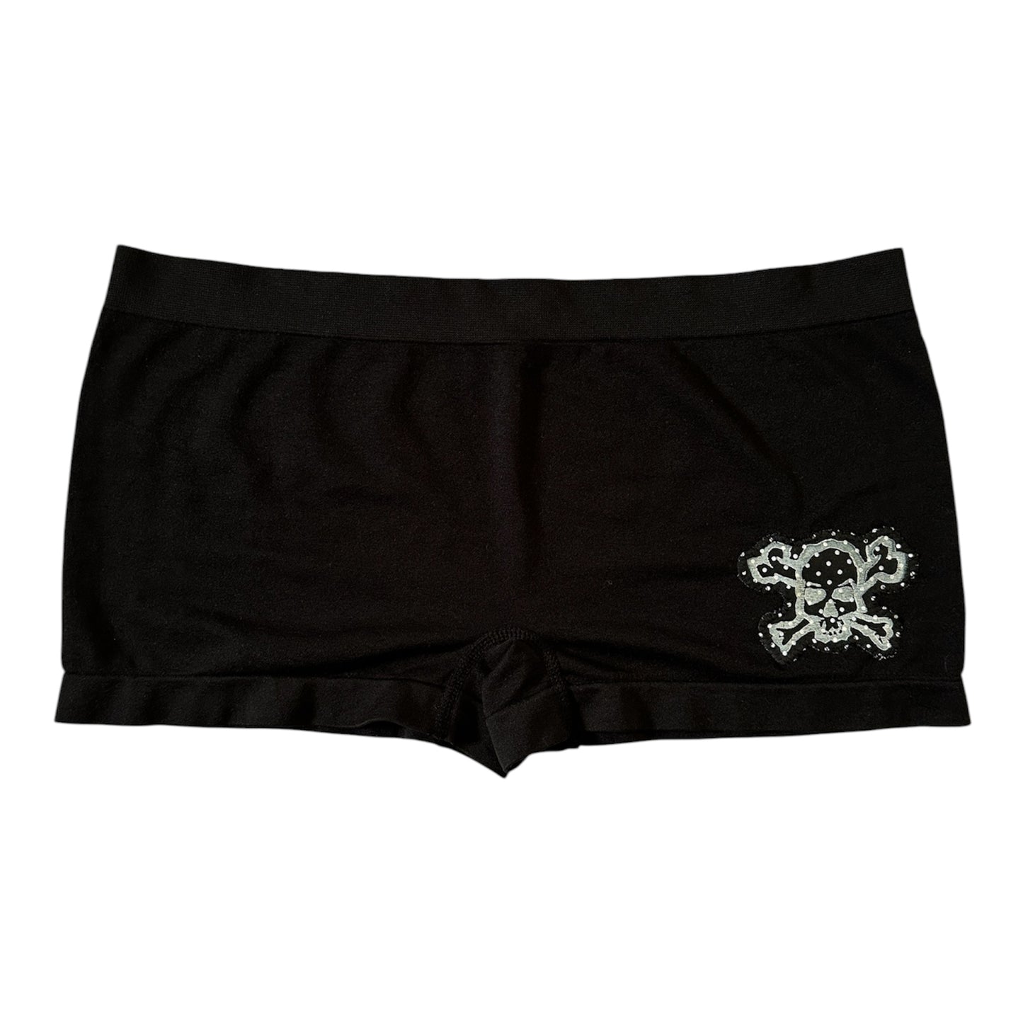 polka dot skull shorts