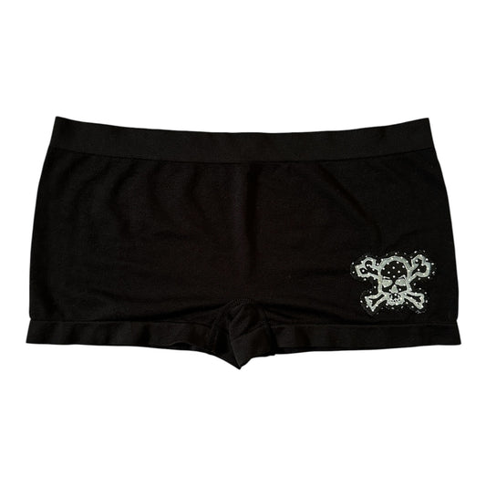 polka dot skull shorts